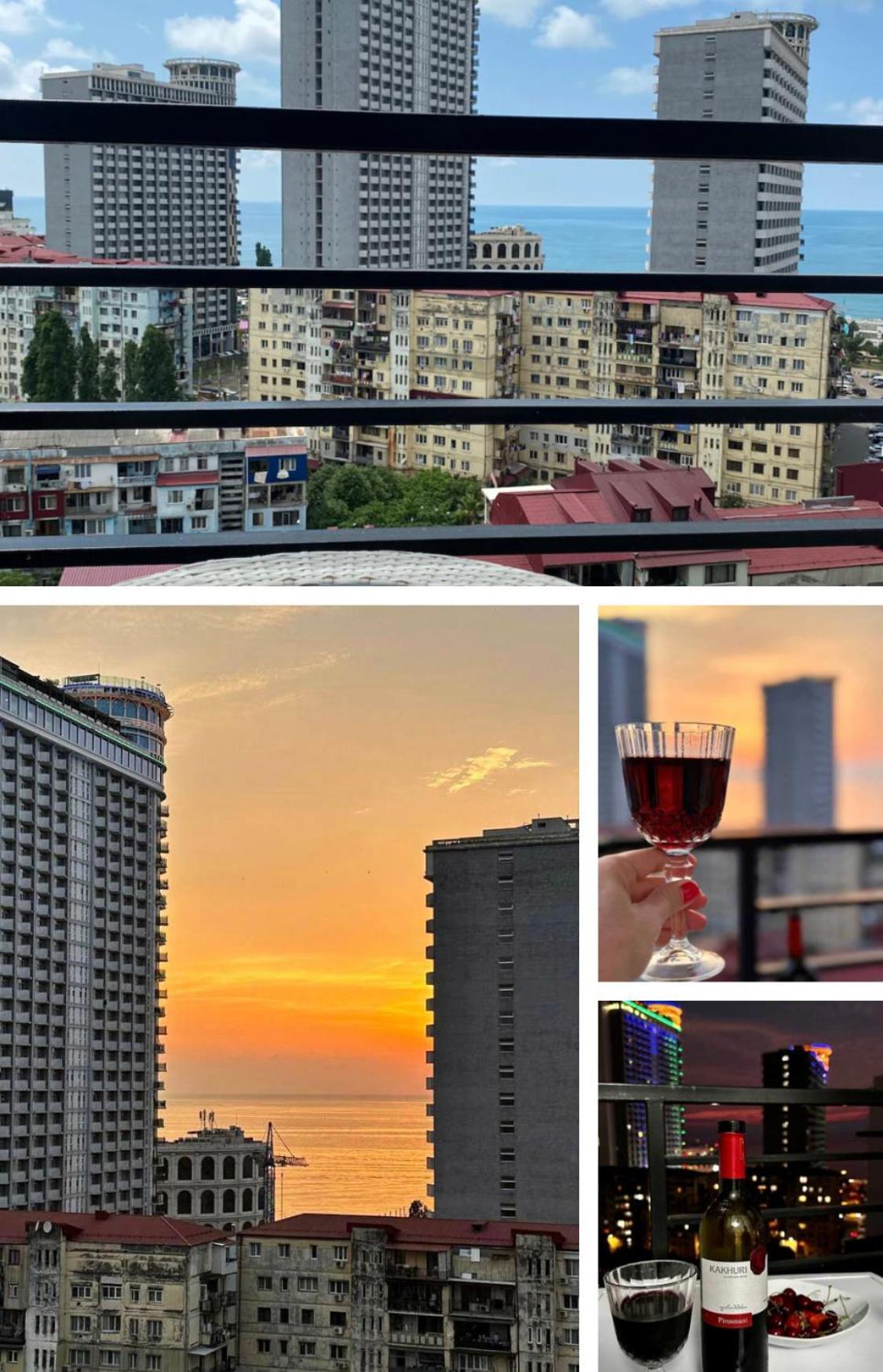 Pirosmani 18D, 14 Floor Appartement Batoemi Buitenkant foto